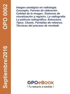 cover image of Imagen analógica en radiología